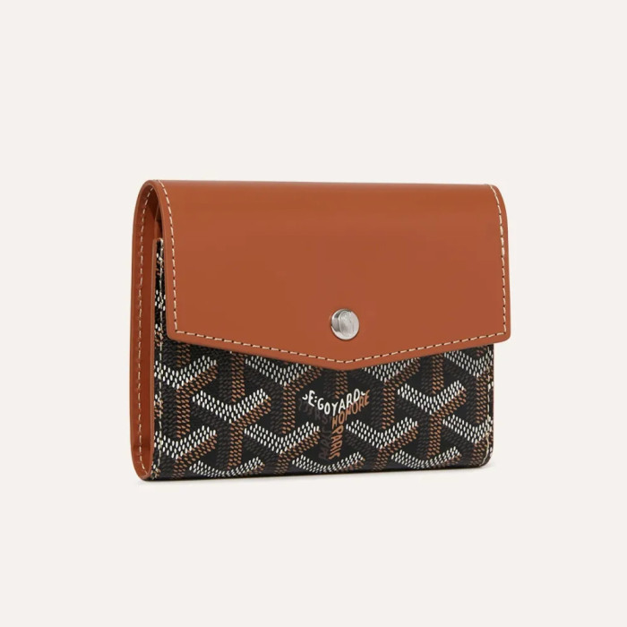 NIGO GOYARD Saint-Gabriel Men's And Women's Tri fold Wallet With Snap Closure In Canvas And Calf Leather Bag Bags #nigo72472