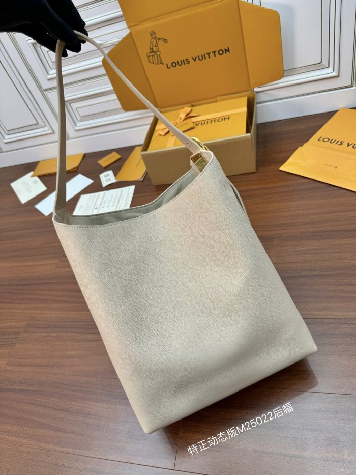 NIGO Louis Vuitton Low Key Hobo Women's Solid Color Adjustable Shoulder Strap Leather Tote Shoulder Bag Bags #nigo72473