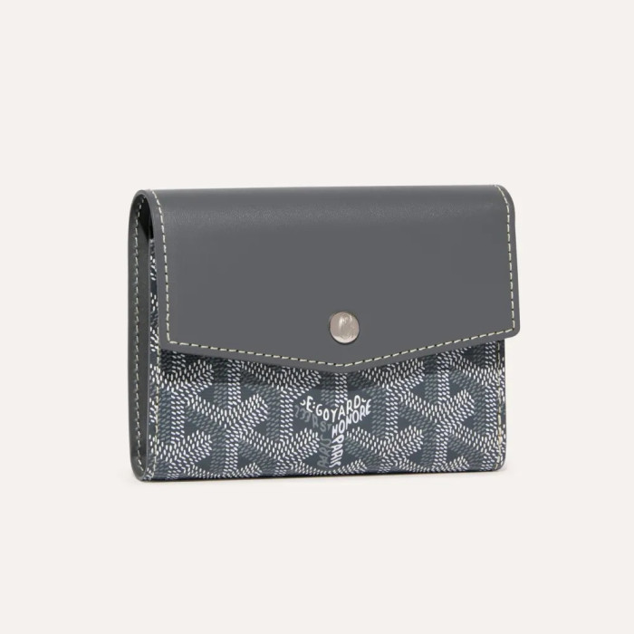 NIGO GOYARD Saint-Gabriel Men's And Women's Tri fold Wallet With Snap Closure In Canvas And Calf Leather Bag Bags #nigo72472