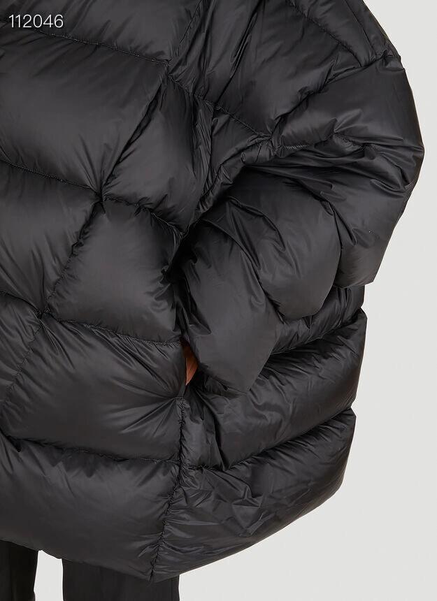 NIGO Rick Owens Men's Winter Diablo Style Solid Color Bat Sleeve Loose Hooded Long Sleeve Puffer Down Jacket Ngvp #nigo8833