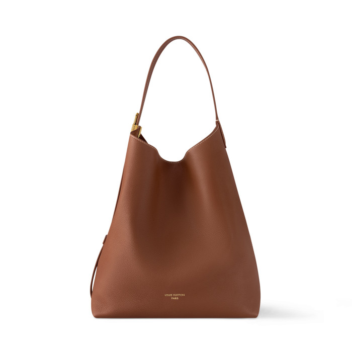 NIGO Louis Vuitton Low Key Hobo Women's Solid Color Adjustable Shoulder Strap Leather Tote Shoulder Bag Bags #nigo72473