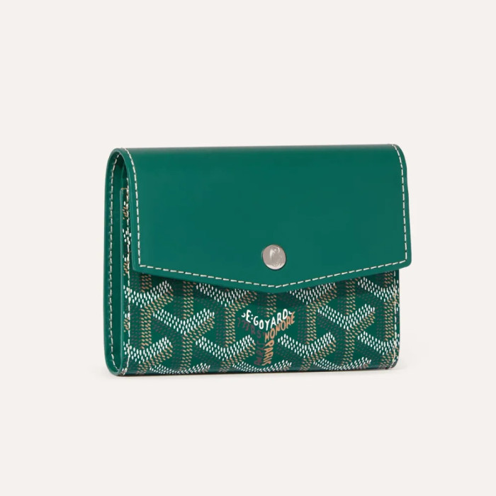 NIGO GOYARD Saint-Gabriel Men's And Women's Tri fold Wallet With Snap Closure In Canvas And Calf Leather Bag Bags #nigo72472