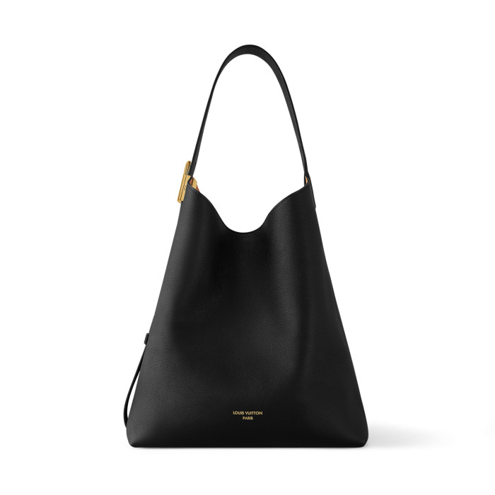 NIGO Louis Vuitton Low Key Hobo Women's Solid Color Adjustable Shoulder Strap Leather Tote Shoulder Bag Bags #nigo72473