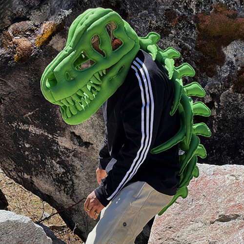 NIGO Rick Owens Tyrannosaurus Rex Toys Design Handmade Customized Green Dinosaur Hats Cool Gifts Artwork Home Decoration Ngvp #nigo8761