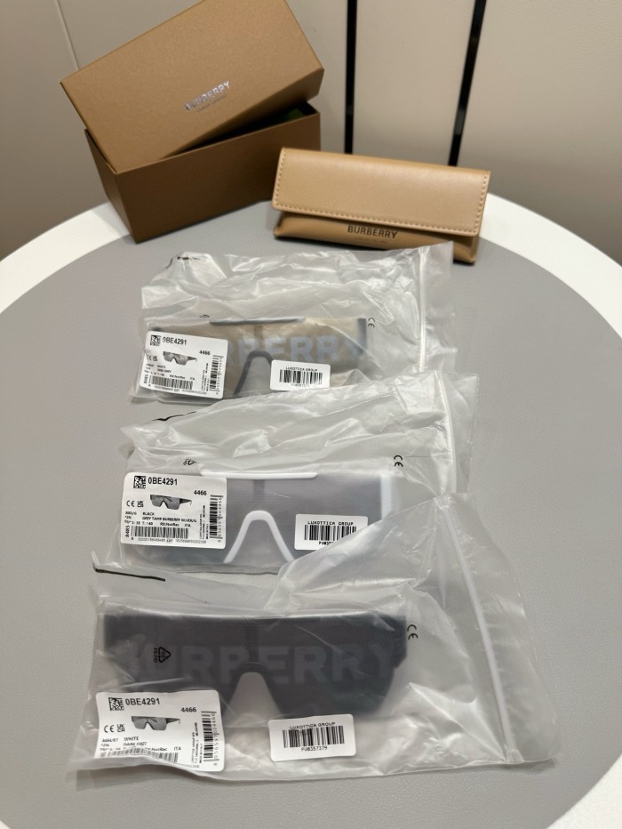 NIGO Burberry Men's Fashion Retro Trend Logo Printed Square Casual Solid Color Sunglasses #nigo71372