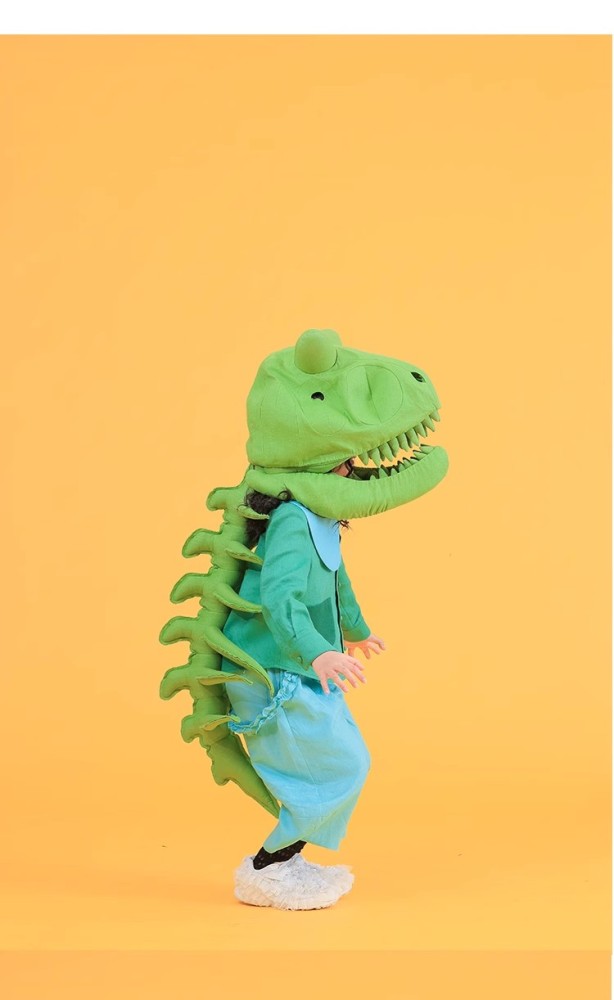NIGO Kid's Fashion Headwear Dinosaur Gift Handmade Custom Solid Color Linen Dinosaur Hat #nigo31321