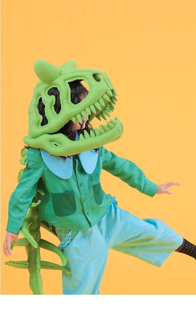 NIGO Kid's Fashion Headwear Dinosaur Gift Handmade Custom Solid Color Linen Dinosaur Hat #nigo31321