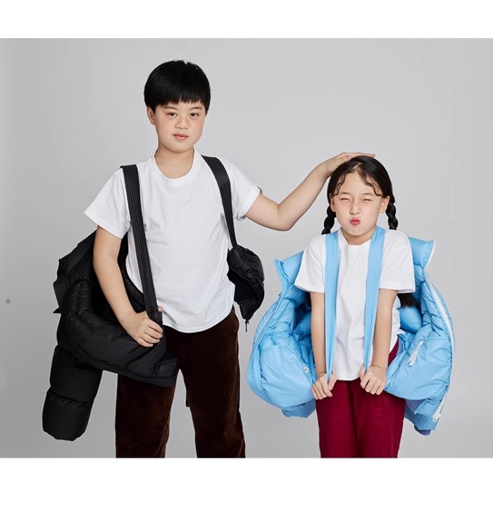 NIGO Kid's Autumn And Winter Solid Color Dinosaur Thickened Long Sleeve Hooded Puffer Down Jacket #nigo31324