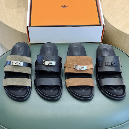 NIGO Hermes Jackson Men's Summer Solid Color Round Toe Open Toe Slippers Sandals Shoes #nigo72475