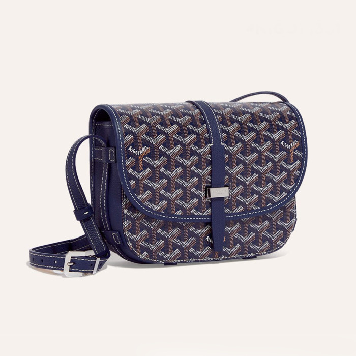 NIGO GOYARD Belvedere Bag Navy Blue Fashion Trend Logo Satchel Bag Simple Elegant Adjustable Shoulder Bags  #nigo71381
