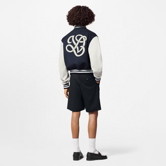 NIGO Louis Vuitton Men's Spring and Autumn Nautical Logo Embroidery Single Breasted Long Sleeve Baseball Jacket #nigo72514