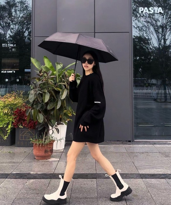 NIGO Balenciaga Men's And Women's Spring And Autumn Solid Color Round Neck Long Sleeve Loose Fit Knitted Sweater Pullover #nigo72499