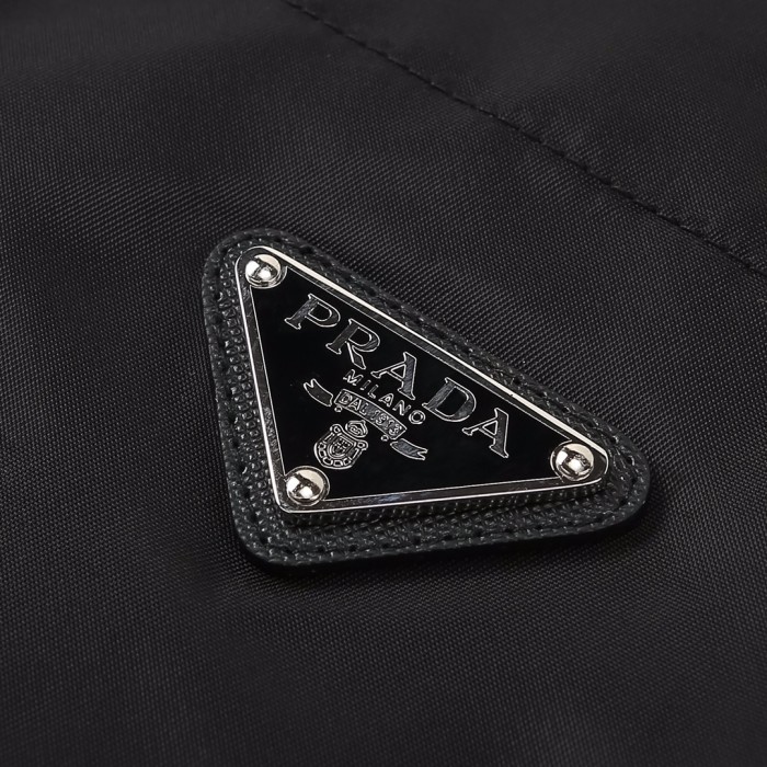NIGO Prada Men's Spring And Fall Triangle Label Nylon Single breasted Long sleeved Shirt Jacket #nigo72495