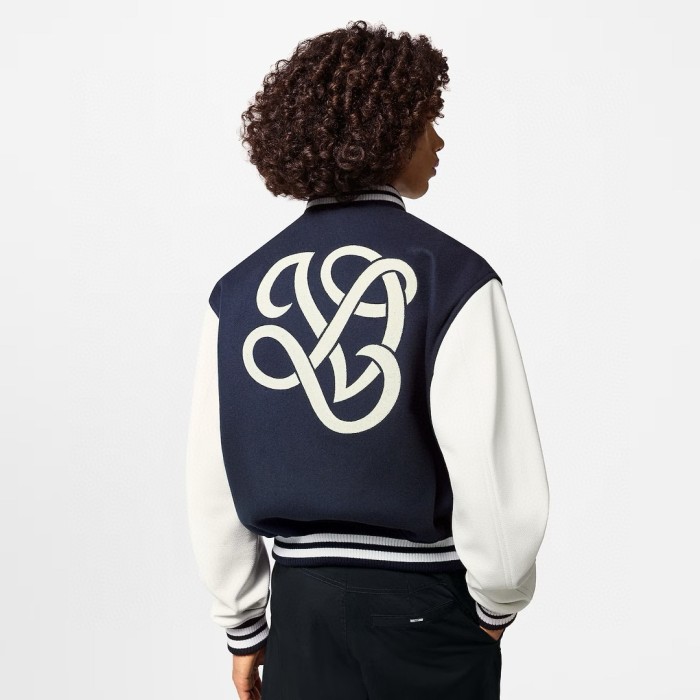 NIGO Louis Vuitton Men's Spring and Autumn Nautical Logo Embroidery Single Breasted Long Sleeve Baseball Jacket #nigo72514
