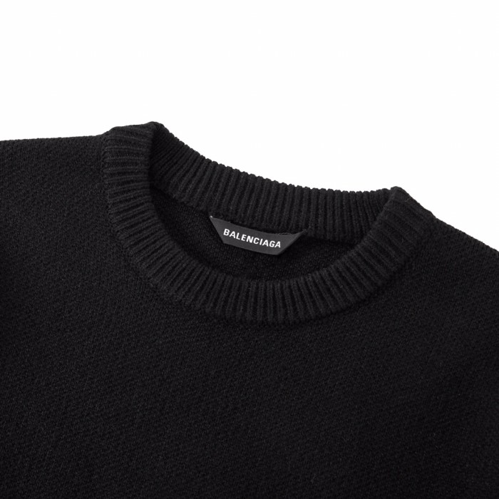 NIGO Balenciaga Men's And Women's Spring And Autumn Solid Color Round Neck Long Sleeve Loose Fit Knitted Sweater Pullover #nigo72499