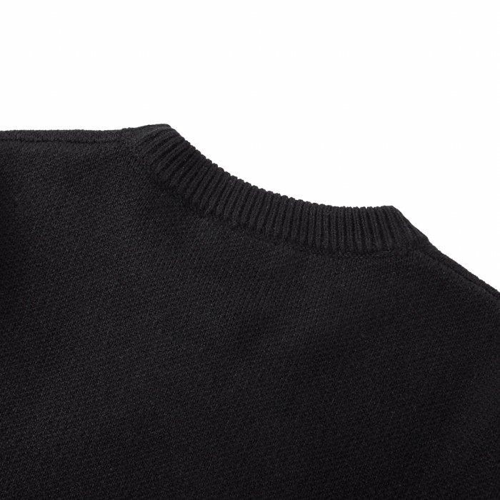 NIGO Balenciaga Men's And Women's Spring And Autumn Solid Color Round Neck Long Sleeve Loose Fit Knitted Sweater Pullover #nigo72499