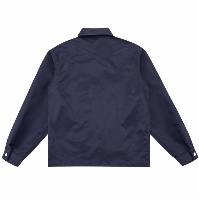 NIGO Prada Men's Spring And Fall Solid Color Nylon Lapel Single Breasted Long Sleeved Jacket #nigo72496