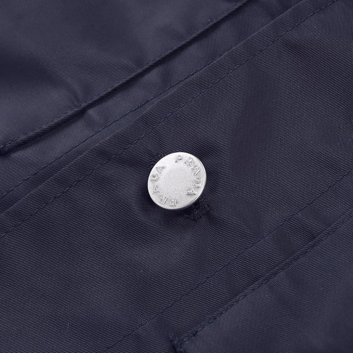 NIGO Prada Men's Spring And Fall Solid Color Nylon Lapel Single Breasted Long Sleeved Jacket #nigo72496