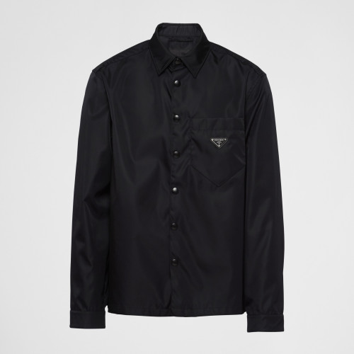 NIGO Prada Men's Spring And Fall Triangle Label Nylon Single breasted Long sleeved Shirt Jacket #nigo72495