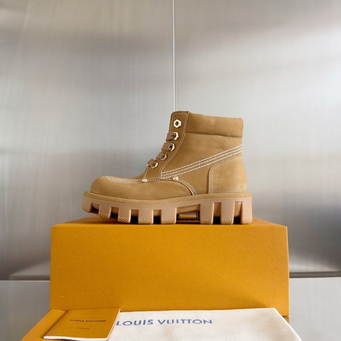 NIGO Louis Vuitton Men's Fall And Winter Cowhide High Top Martin Boots And Ankle Shoes #nigo72525