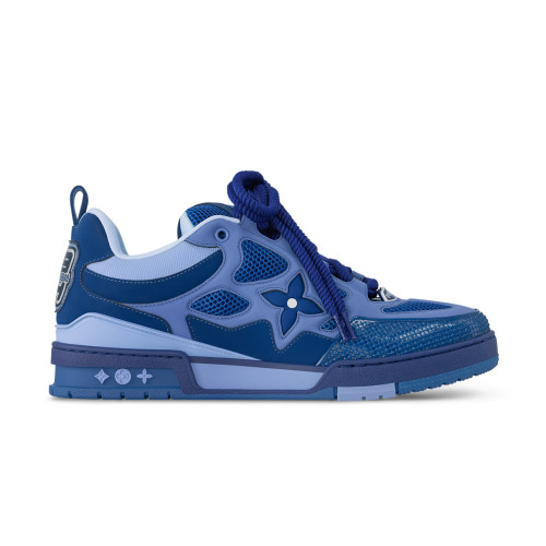 NIGO Louis Vuitton LV Skate Men's Logo Leather Low Cut Lace Up Board Shoes With Color Blocking Fashionable And Comfortable Casual Shoes #nigo72518