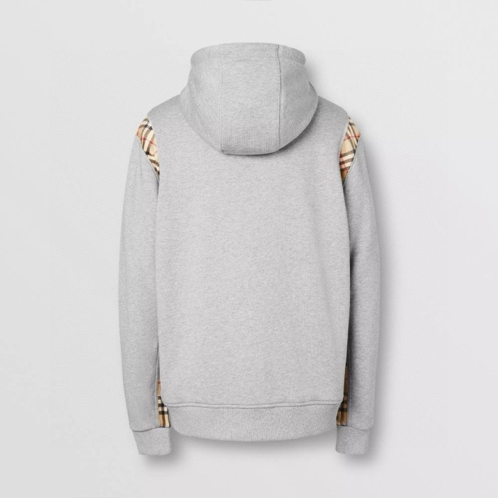 NIGO Burberry Men's Spring and Autumn Plaid Crop Solid Color Hooded Zipper Jacket #nigo72528