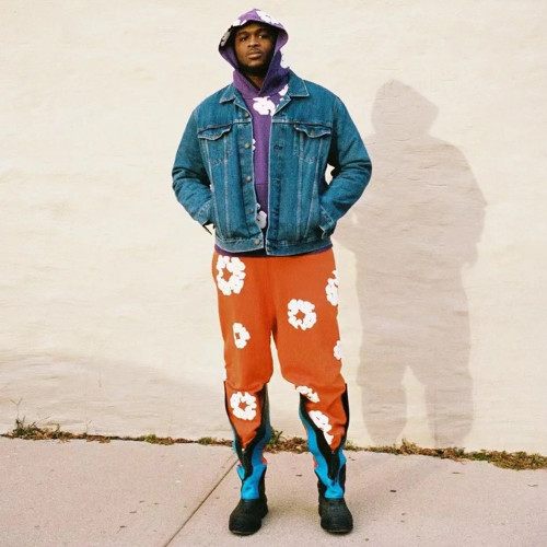 NIGO Denim Tears Men's And Women's Spring And Autumn Fashion Trends High Street Kapok Flower Casual Cotton Ribbed Loose Pants Ngvp #nigo8877
