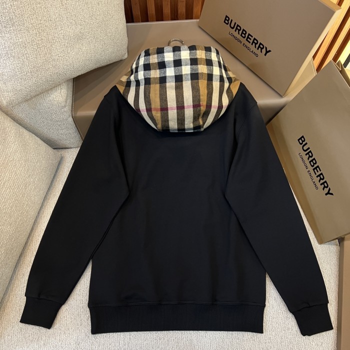 NIGO Burberry Men's Spring and Autumn Checkered Printed Hooded Long Sleeve Sweatshirt Pullover #nigo72527