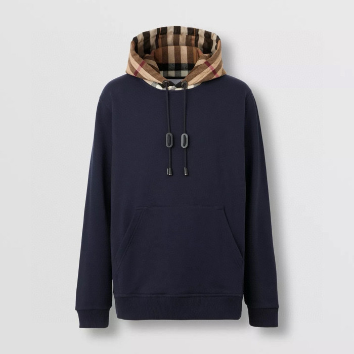 NIGO Burberry Men's Spring and Autumn Checkered Printed Hooded Long Sleeve Sweatshirt Pullover #nigo72527