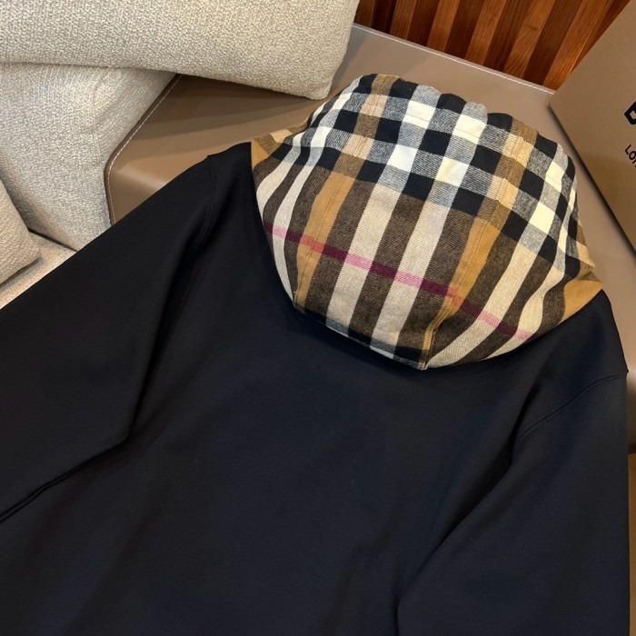 NIGO Burberry Men's Spring and Autumn Checkered Printed Hooded Long Sleeve Sweatshirt Pullover #nigo72527