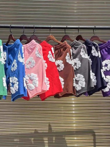 NIGO Denim Tears Men Women Spring Summer Trend High Street Kapok Flower Casual Cotton Loose Shorts Fashion Pants Ngvp #nigo8876
