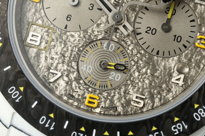 NIGO Rolex Men's Translucent Astronaut 3-D Embossed Moon Dial Mechanical Watch #nigo72539