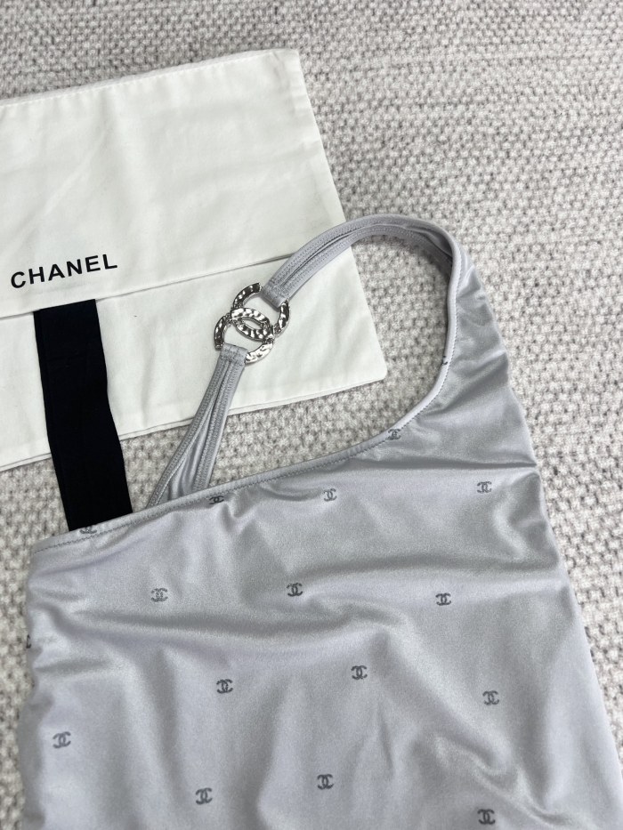 NIGO Chanel Women's Summer Solid Color Monogrammed One-piece Swimsuit #nigo72535