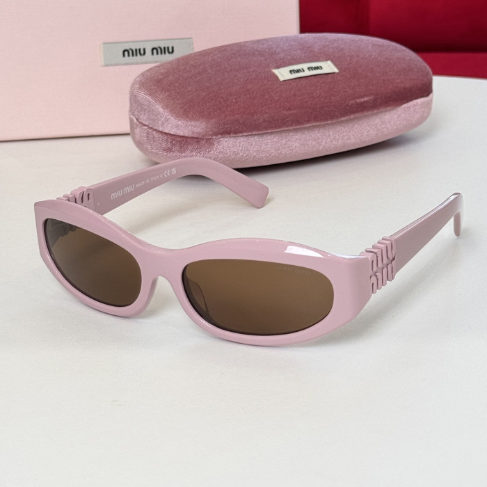 NIGO MiuMiu Glimpse Women's Solid Color Logo Plate Frame Butterfly Sunglasses Eyeglasses Glasses #nigo72565