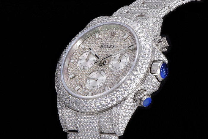 NIGO Rolex Men's 904 Steel Mechanical Watch with Stars and Diamonds #nigo72568