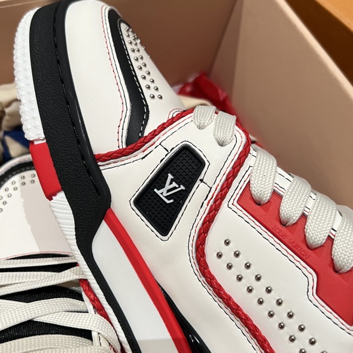 NIGO Louis Vuitton LV Trainer Men's Gradient Lace Up Denim Low Top Lace Up Board Shoes Sneakers #nigo72596