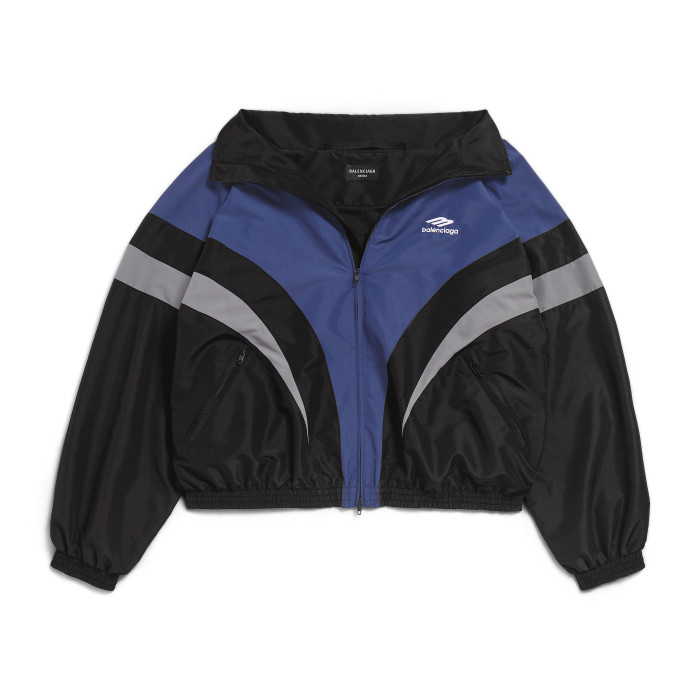 NIGO 3B Sports Icon Off Shoulder Balenciaga Men's and Women's Autumn and Winter Letter Logo Print Splicing Zip Loose Fit Long Sleeve Jacket #nigo72595