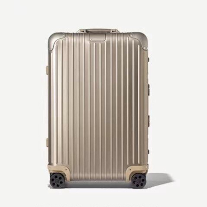 NIGO Rimowa Original All Aluminum Material Logo Fashion Casual Silver Metal Frame Luggage Box Boarding Travel Box #nigo71278