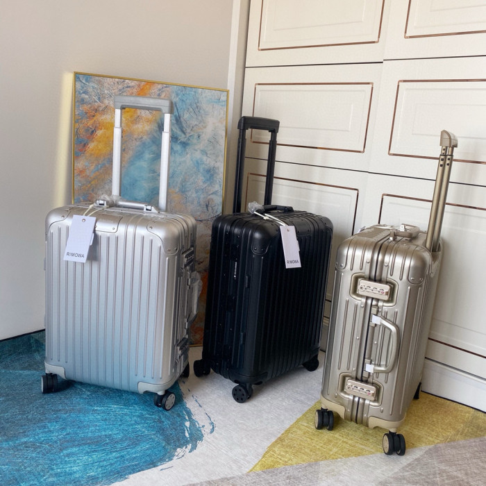 NIGO Rimowa Original All Aluminum Material Logo Fashion Casual Silver Metal Frame Luggage Box Boarding Travel Box #nigo71278