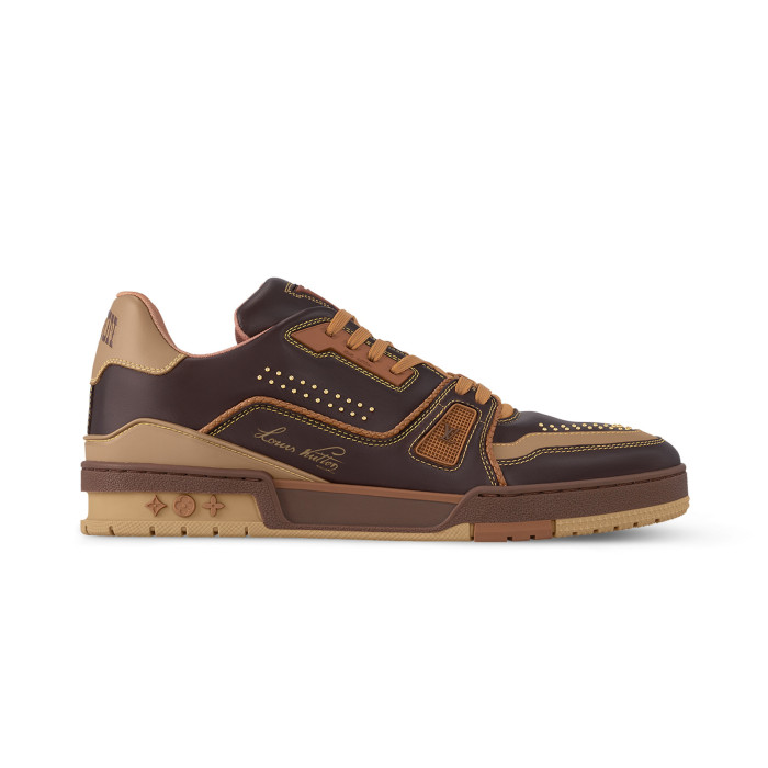 NIGO Louis Vuitton LV Trainer Men's Gradient Lace Up Denim Low Top Lace Up Board Shoes Sneakers #nigo72596