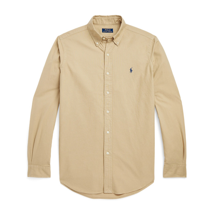 NIGO Ralph Lauren Men's Spring and Fall Logo Embroidery Fitted Single Breasted Long Sleeve Shirt #nigo72613