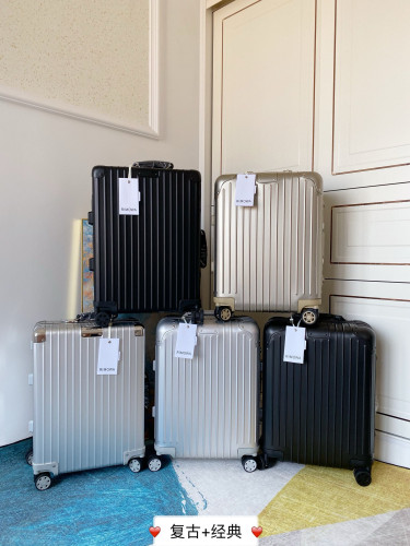 NIGO Rimowa Original All Aluminum Material Logo Fashion Casual Silver Metal Frame Luggage Box Boarding Travel Box #nigo71278