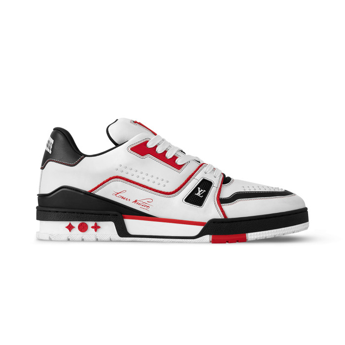 NIGO Louis Vuitton LV Trainer Men's Gradient Lace Up Denim Low Top Lace Up Board Shoes Sneakers #nigo72596
