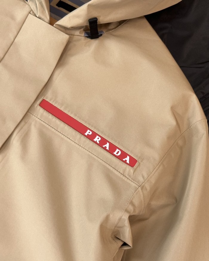 NIGO Prada Extreme-Tex Women's Autumn/Winter Monogrammed Striped Standing Collar Printed Zipper Long Sleeve Ski Jacket #nigo72622