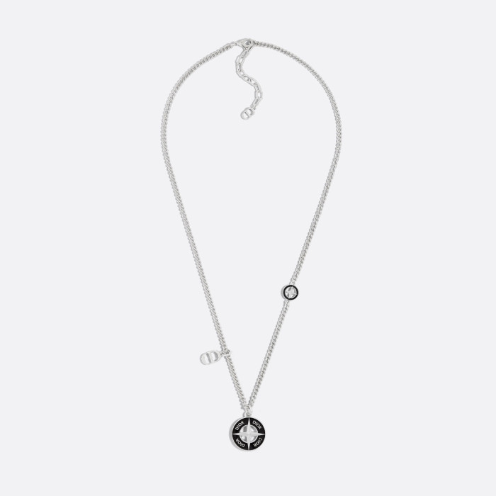 NIGO Dior AND STONE ISLAND Men's Silver Skeleton Pendant Necklace Jewelry #nigo72617