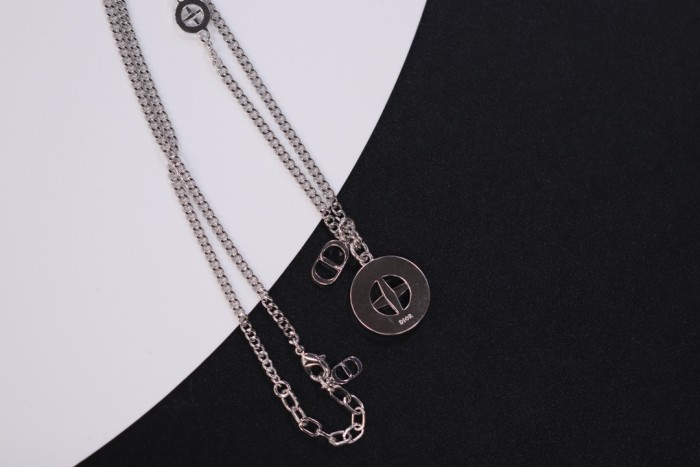 NIGO Dior AND STONE ISLAND Men's Silver Skeleton Pendant Necklace Jewelry #nigo72617