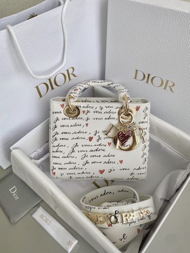 NIGO Dior Dioramour Lady Dior My ABCDior Women's Adjustable Shoulder Strap Monogrammed Printed Cowhide Shoulder Crossbody Bag Bags #nigo72642