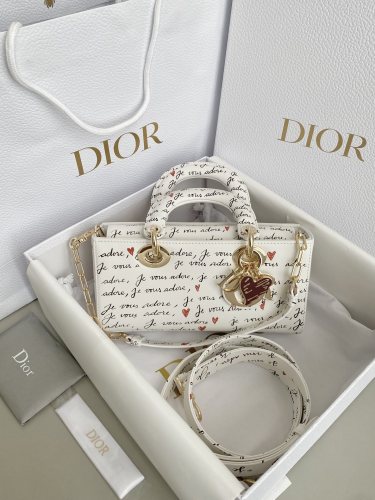 NIGO Dior Dioramour Lady D-Joy Women's Detachable Adjustable Shoulder Strap Calfskin Leather Single Shoulder Crossbody Handbag Bag Bags #nigo72641