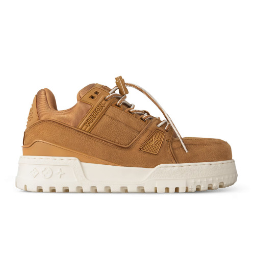 NIGO Louis Vuitton Trainer Maxi Men's Clashing Colours Round Toe Leather Lace Up Low Top Board Shoes #nigo72654