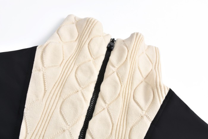 NIGO Louis Vuitton Men's Spring and Autumn Color Blocking Logo Embroidery High Collar Zipper Long Sleeve Jacket #nigo72669